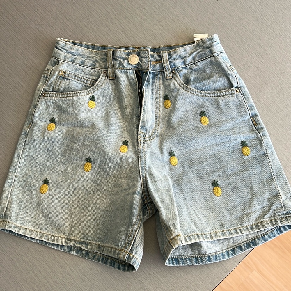 denim shorts